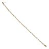 9ct Yellow and White Gold Cubic Zirconia Bracelet 7.5"