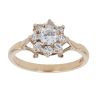 9ct Yellow Gold Cubic Zirconia Cluster Ring