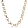 9ct Yellow Gold Patterned and Plain Belcher Chain 26"