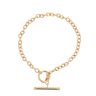 9ct Yellow Gold Belcher T-Bar Bracelet 7"