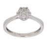 9ct White Gold 0.20ct Diamond Cluster Ring