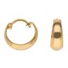 22ct Yellow Gold Plain Basket Hoop Earrings