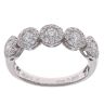 18ct White Gold 0.68ct Brilliant Cut Diamond Cluster Ring