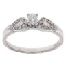 9ct White Gold 0.31ct Brilliant Cut Diamond Solitaire Ring