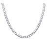 Silver Curb Chain 22" By Icesia