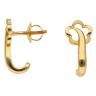 22ct Yellow Gold Fancy Flower Stud Earrings
