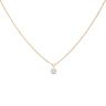 18ct Yellow Gold 0.25ct Brilliant Cut Diamond Solitaire Pendant And Chain 18"