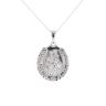 Silver St Christopher Horseshoe Pendant And Chain 18" by Icesia