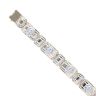 14ct Yellow and White Gold Lion Head Bracelet 7.5"