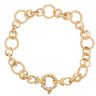 18ct Yellow Gold Circle Fancy Bracelet 8"
