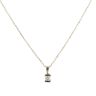 14ct Yellow Gold 0.50ct Brilliant Cut Diamond Solitaire Pendant and Chain 18"