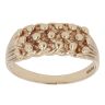 9ct Yellow Gold Three Row Keeper Ring
