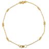 22ct Yellow Gold Diamond Cut Bead Fancy Bracelet 7"