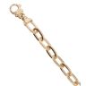 9ct Yellow Gold Oval Belcher Bracelet 7.5"
