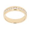 18ct Yellow Gold 0.25ct Brilliant Cut Diamond Half Eternity Ring