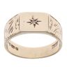 9ct Yellow Gold 0.05ct Diamond Signet Ring
