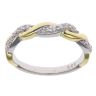 Gold Plated Silver Twist Eternity Ring