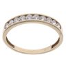 9ct Yellow Gold Cubic Zirconia Half Eternity Ring
