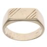 9ct Yellow Gold Patterned Signet Ring