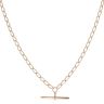 9ct Yellow Gold Curb T-Bar Chain 18"