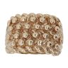 9ct Yellow Gold Four Row Keeper Ring