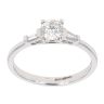 18ct White Gold Certificated Diamond Solitaire Ring