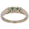 9ct Yellow Gold Green Sapphire Three Stone Ring