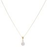 18ct Yellow Gold 0.50ct Daisy Cluster Pendant and Chain 18"