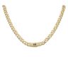 14ct Yellow Gold Monaco Classic Alternate Flex Lock Curb Chain 22"