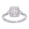 18ct White Gold 0.43ct Diamond Cluster Ring