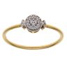 22ct Yellow Gold Cubic Zirconia Cluster Ring