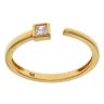 22ct Yellow Gold Cubic Zirconia Open Square Ring