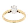 18ct Yellow Gold Oval 0.56ct Diamond Solitaire Ring