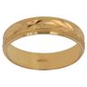 22ct Yellow Gold Diamond Cut Wedding Band 4mm
