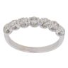 18ct White Gold 0.50ct Brilliant Cut Diamond Half Eternity Ring