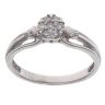 9ct White Gold 0.15ct Diamond Cluster Ring