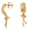 22ct Yellow Gold Dot Dropper Stud Earrings
