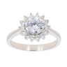 Silver Cubic Zirconia Cluster Ring by Icesia