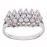 18ct White Gold 0.60ct Brilliant Cut Diamond Cluster Ring