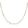 9ct Yellow Gold Rope And Bars Chain 18"