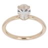 9ct Yellow Gold 1.15ct Oval Cut Lab Grown Diamond Solitaire Ring