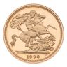 1990 Elizabeth II Third Portrait UK Full Sovereign Coin