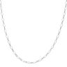 Silver Oval Belcher Chain 20"