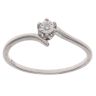 9ct White Gold 0.05ct Diamond Solitaire Ring