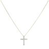 18ct Yellow Gold 0.33ct Brilliant Cut Diamond Cross Pendant and Chain 20"