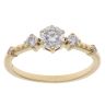 18ct Yellow Gold 0.50ct Brilliant Cut Diamond Trilogy Ring
