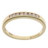 18ct Yellow Gold 0.15ct Brilliant Cut Diamond Half Eternity Ring
