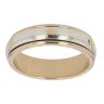 9ct Yellow And White Gold Wedding Band 4.5mm