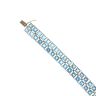 9ct Yellow Gold Topaz Bracelet 7"