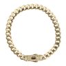 14ct Yellow Gold Monaco Classic Plain Flex Lock Curb Bracelet 8.5"